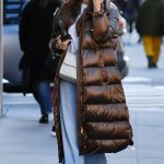 Sofia Vergara in a Brown Puffer Coat Was Spotted Shopping on the Upper East Side in New York City 12/15/2024