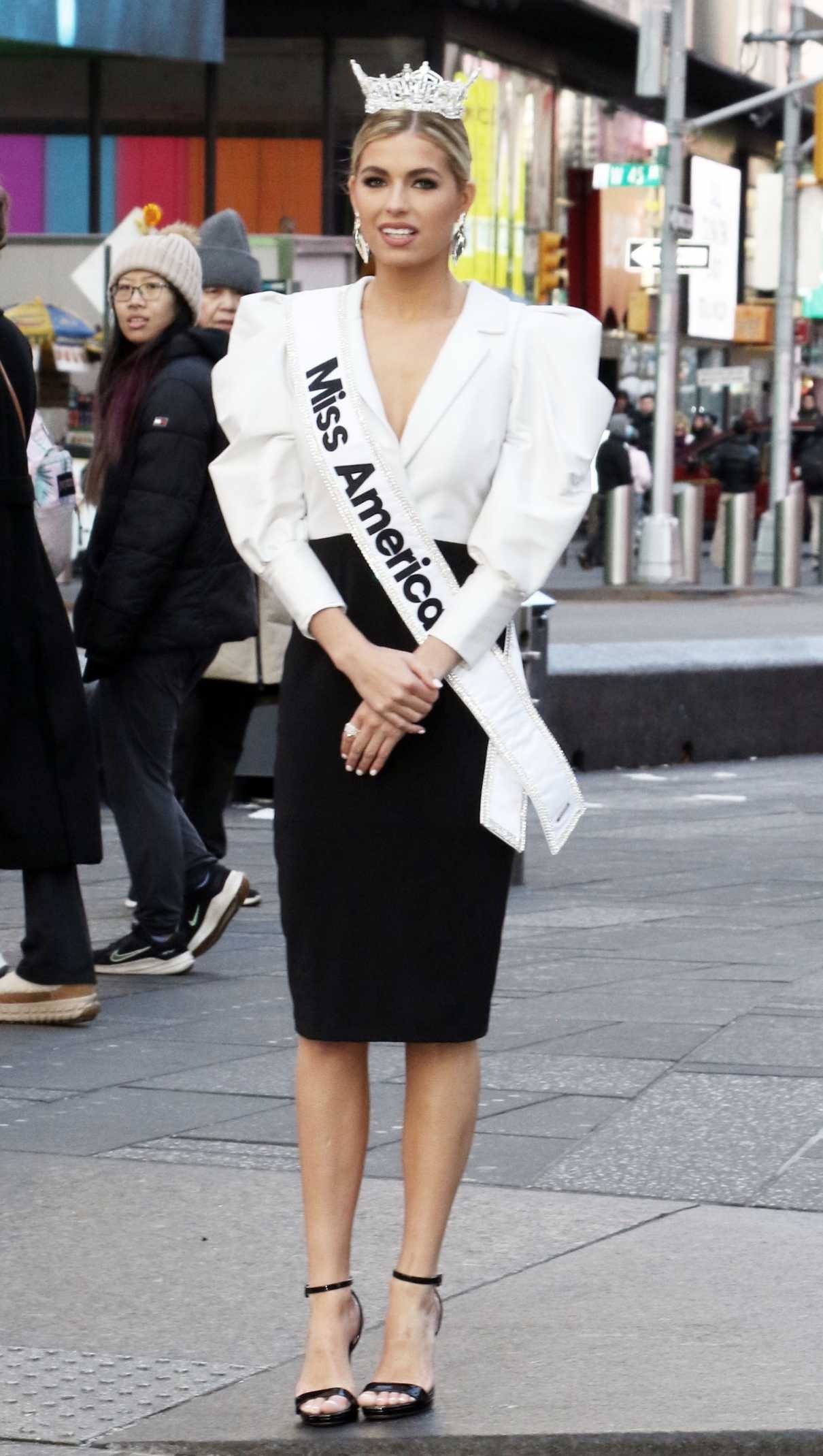 Abbie Stockard in a Black Skirt