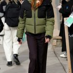 Aisling Franciosi in a Black Pants Was Spotted During 2025 Sundance Film Festival in Park City 01/24/2025