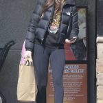 Alison Brie in a Black Jacket Leaves the Grocery Store in Los Feliz 01/29/2025