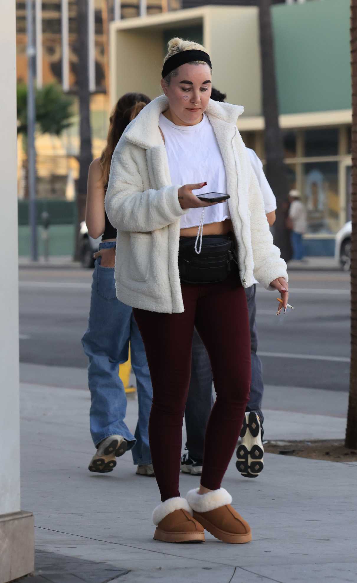 Amanda Bynes in a White Jacket