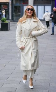 Amanda Holden in a White Coat