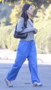 Analuisa Corrigan in a Blue Pants