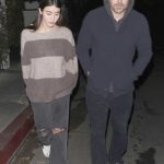 Caylee Cowan in a Black Ripped Jeans Leaves Chateau Marmont with Casey Affleck in West Hollywood 01/18/2025