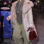 Dascha Polanco in a Blue Cap Arrives at the Knicks Game in New York 01/09/2025