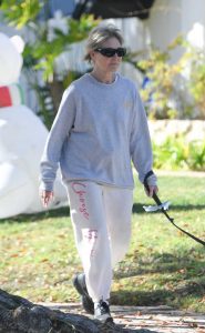 Dee Wallace in a White Sweatpants