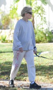 Dee Wallace in a White Sweatpants