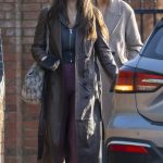 Ekin-Su Cülcüloğlu in a Brown Leather Coat Was Seen Out with a Friend in London 12/30/2024