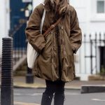 Emilia Clarke in a Tan Jacket Was Seen Out in London 01/16/2025