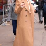 Gina Rodriguez in a Beige Coat Was Seen Out in New York City 01/13/2025