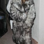 Hailey Bieber in a Grey Fur Coat Arrives at Casa Tua in Aspen 01/18/2025