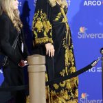 Jennifer Coolidge in a Black Patterned Dress Attends the 36th Annual Palm Springs International Film Awards in Palm Springs 01/03/2025