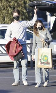 Joey King in a White Sneakers