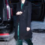 Julia Garner in a Black Coat Was Seen Out in New York City 01/22/2025