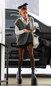 Kate Beckinsale in a Black Creeper Boots