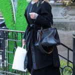 Reese Witherspoon in a Black Coat Shopping for Skincare Products at Vicki Morav in NYC 01/27/2025