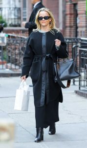 Reese Witherspoon in a Black Coat