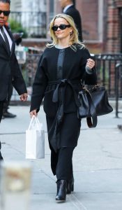 Reese Witherspoon in a Black Coat