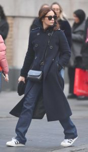 Ruth Wilson in a Black Coat