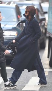 Ruth Wilson in a Black Coat