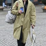 Tasha Ghouri in an Olive Trench Coat Was Seen Out in Sheffield 01/21/2025