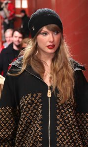 Taylor Swift in a Black Beanie Hat