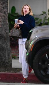 Whitney Port in a White Sweatpants