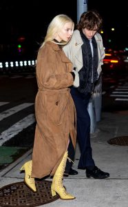 Anya Taylor-Joy in a Tan Trench Coat