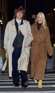 Anya Taylor-Joy in a Tan Trench Coat