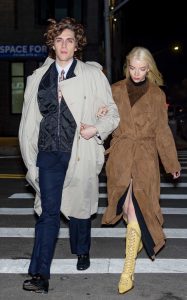 Anya Taylor-Joy in a Tan Trench Coat