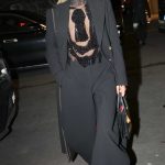 Caroline Daur in a Black Pantsuit Was Seen Out in Paris 01/27/2025