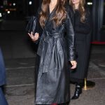 Eiza Gonzalez in a Black Leather Coat Was Seen Out in New York City 02/05/2025