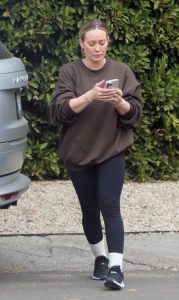 Hilary Duff in a Black Sneakers