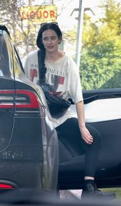 Krysten Ritter in a Black Leggings