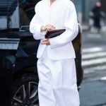 Monica Barbaro in a White Ensemble Leaves The Today Show in New York 02/13/2025