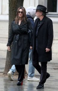 Monica Bellucci in a Black Trench Coat