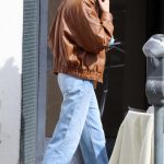 Gal Gadot in a Tan Leather Jacket Leaves Joan’s on Third in Los Angeles 03/01/2025