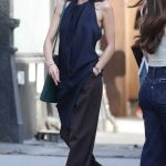 Kelsey Merritt in a Black Pants Was Seen Out in New York City 04/28/2025