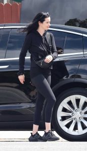 Krysten Ritter in a Black Leggings