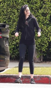 Krysten Ritter in a Black Leggings