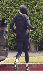 Krysten Ritter in a Black Leggings