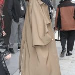 Minka Kelly in a Beige Coat Visits the Live with Kelly and Mark Show in New York City 04/23/2025