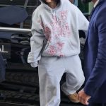 Ariana Greenblatt in a Grey Sweatsuit Arrives at Hotel Martinez Ahead of the 78th Cannes Film Festival in Cannes 05/13/2025