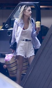 Ashley Benson in a White Shorts