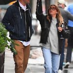 Ashley Tisdale in a Black Jacket Has a Rainy Dinner Date with Christopher French in NYC 05/28/2025