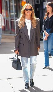 Ashley Tisdale in a Brown Blazer