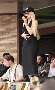 Ava Max in a Black Dress