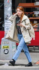 Emma Roberts in a Blue Jeans