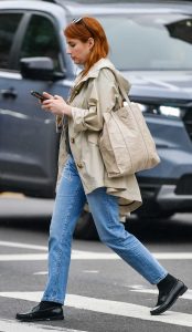Emma Roberts in a Blue Jeans