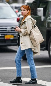 Emma Roberts in a Blue Jeans